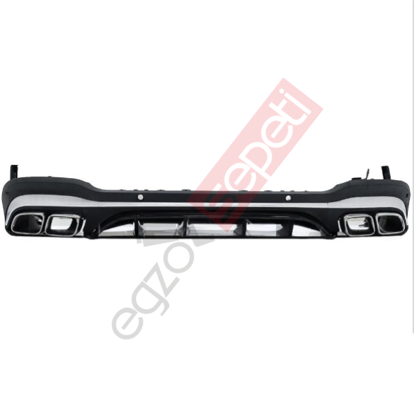 Mercedes W253 DİFÜZÖR GLC63 GRİ ÇITA / KROM EGSOZ FL SUV