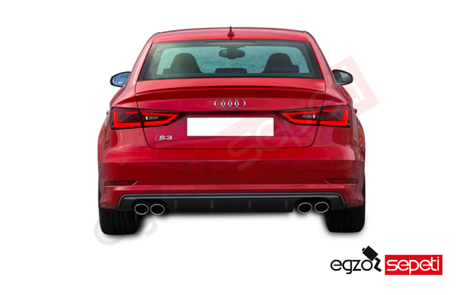Audi A3 8V Sedan S3 Arka Tampon Difüzör Yerli Üretim