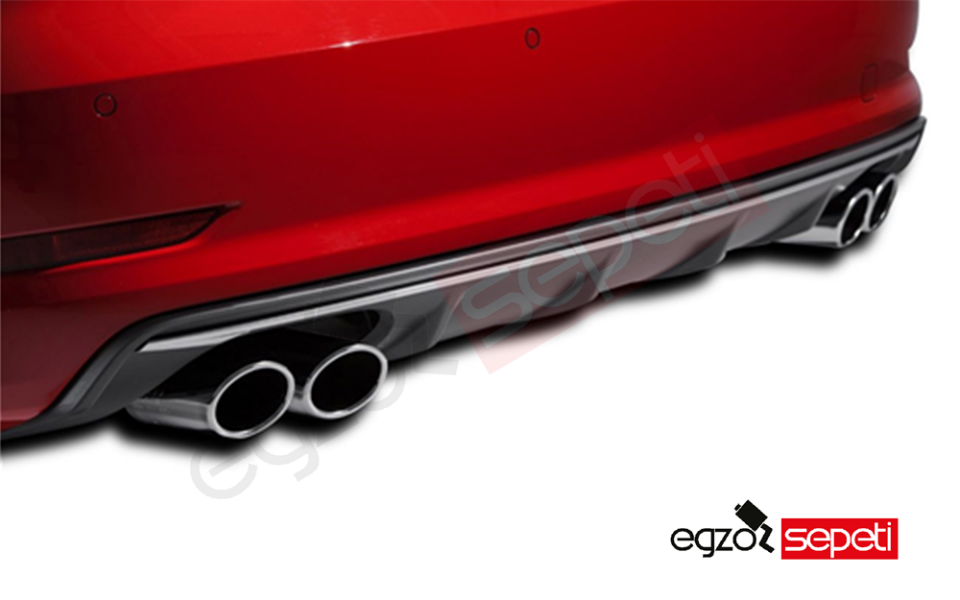 Audi A3 8V Sedan S3 Arka Tampon Difüzör Yerli Üretim