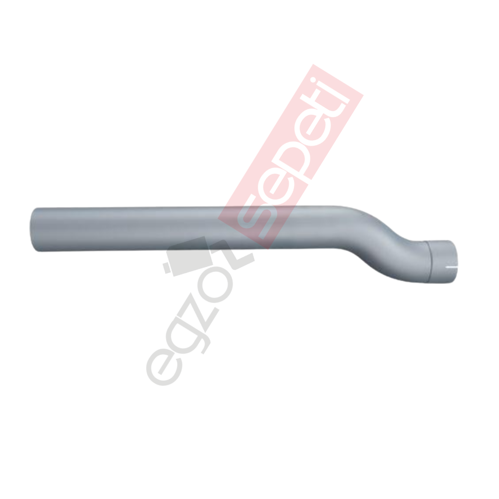 Doosan Boru, İş Makinesi, Egzoz Ön, 46669621A Doosan Ø88,9 Alusi,