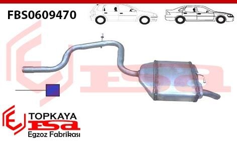 Ford Mondeo 2.0 Lı 16V Arka Susturucu Borulu 2007 > ..