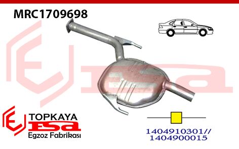 Mercedes S300 140 Kasa Orta Susturucu Borulu Baskılı 1991 > ...