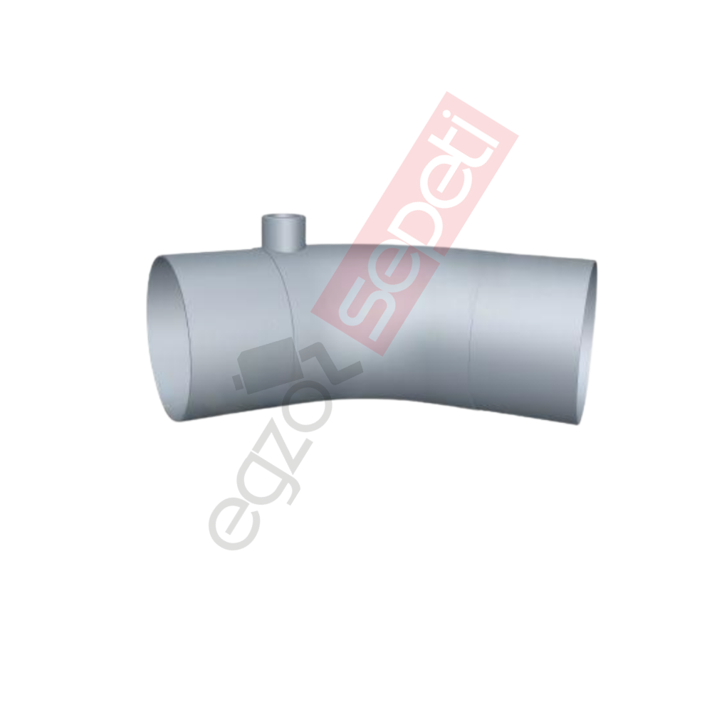 Doosan Boru, İş Makinesi, Egzoz Ön, 46655225B Doosan Ø101,6 Inox,