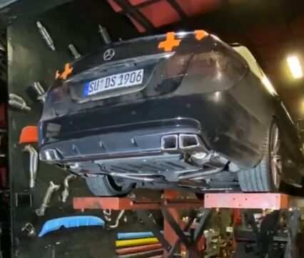 Mercedes E350 2.5 Çift Varex + Spor Susturucu Komple Krom 60 mm