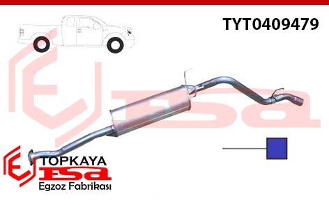 Toyota Hilux 2.8Dsl 4X4 Arka Susturucu Borulu Ln106 1989 > …