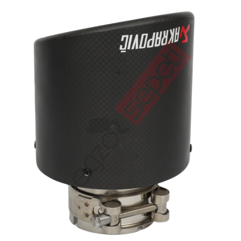 Akrapoviç Karbon Egzoz Ucu 114 MM Mat Gerçek Karbon Malzeme İthal Ürün
