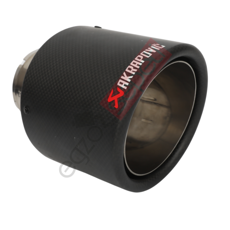 Akrapoviç Karbon Egzoz Ucu 114 MM Mat Gerçek Karbon Malzeme İthal Ürün