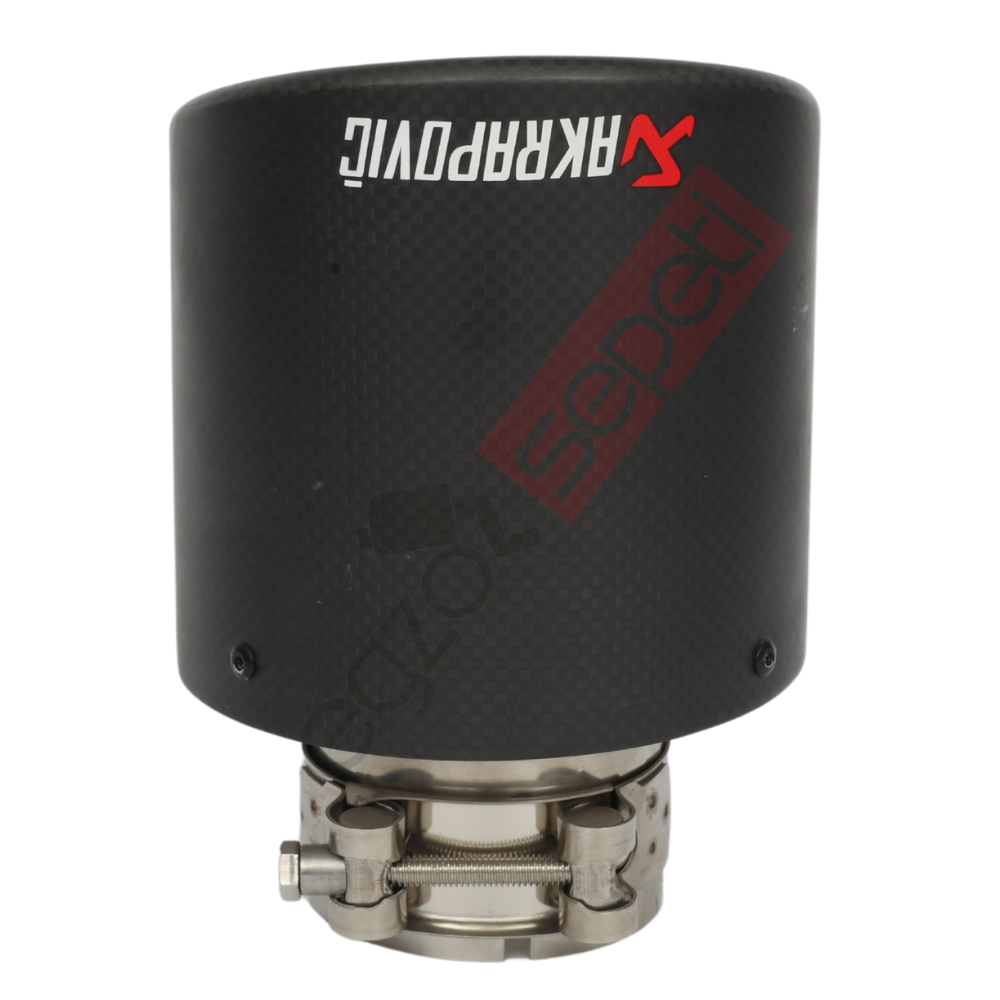 Akrapoviç Karbon Egzoz Ucu 114 MM Mat Gerçek Karbon Malzeme İthal Ürün