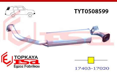 Toyota Land Cruıser 4.0 / 4.2 Dsl Orta Susturucu Borulu 1990 > 1998