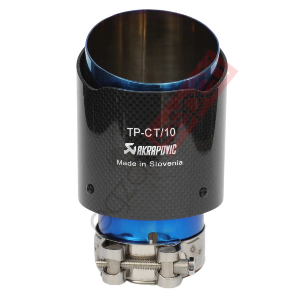 Akrapoviç Karbon Egzoz Ucu 90 MM Parlak Mavi Gerçek Karbon Mazleme İthal Ürün