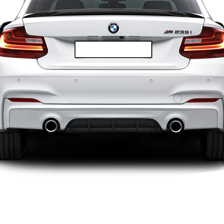 Bmw F22 2 Serisi M Performance Arka Tampon Difüzör 2014 > Sonrası Yerli Üretim