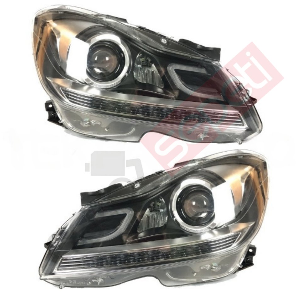 Mercedes W204 Far Seti Led (Makyajlı Kasa İçin) 2012-2014 Halojen İçin