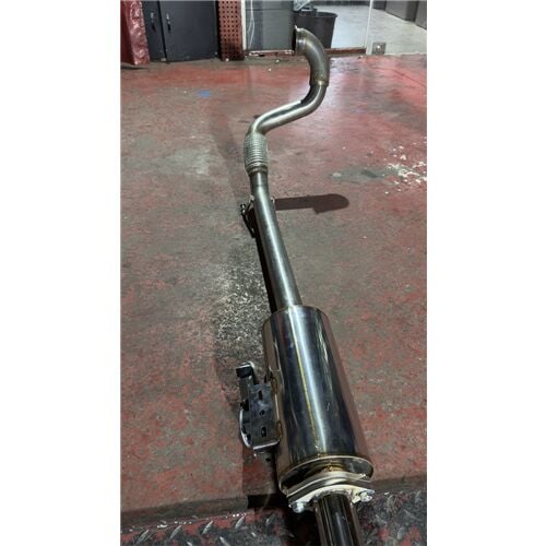 VW Passat 1.4 / 1.5 Benzinli Downpipe Çift Krom Flanşlı Varex 60 mm Krom Borularla Krom Kit