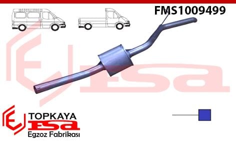Ford Transit V347 Arka Susturucu Borulu Uzun Şase 2007 > …