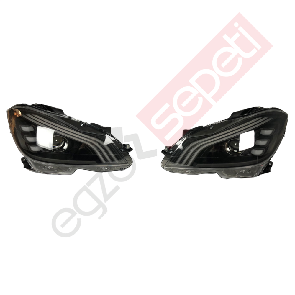 Mercedes W204 Far Seti Maybach (Makyajlı Kasa İçin) 2012-2014 Halojen İçin