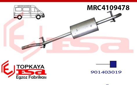 Mercedes Sprinter 413 Cdi Arka Susturucu Borulu Uzun Şase 2000 > 2006