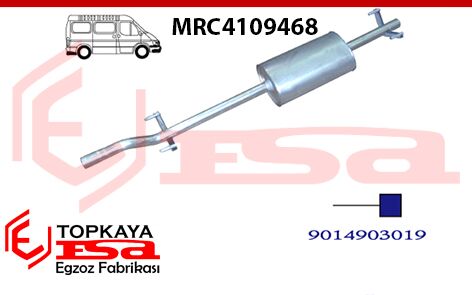 Mercedes Sprinter 313 / 408 / 411 / 413 Cdi Arka Susturucu Borulu 2000 > 2006
