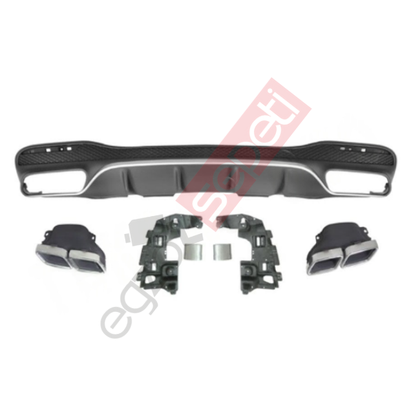 Mercedes W166 GLE63 DİFÜZÖR+EGSOZ UCU