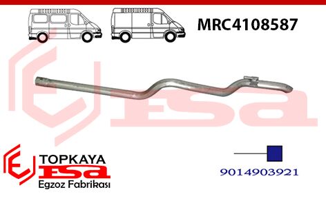 Mercedes Sprinter 310 / 312 Td Uzun Şase Çıkış Borusu 1995 > ...