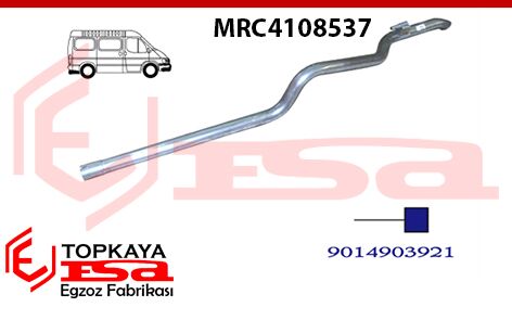 Mercedes Sprinter 208 / 308 / 211 / 311 / 313D Kısa Şase Çıkış Borusu 2000 > ...