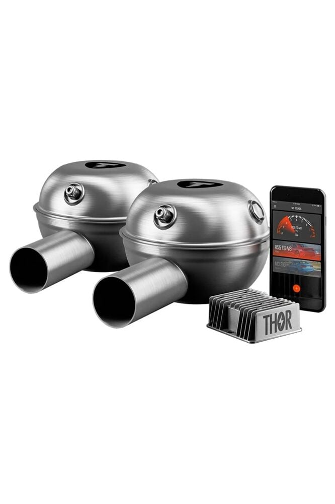 Thor 2 Hoparlörlü Elektronik Egzoz Kontrol Sistemi (Cep Telefonu Uygulama Kontrollü) (Dual Kit) Thr-ExcsKit