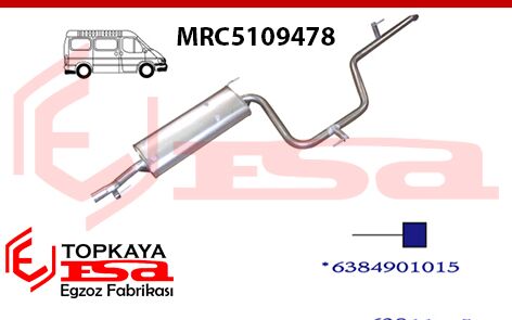 Mercedes Vito 638 108D Arka Susturucu Borulu 1996 > 2000