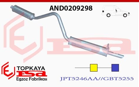 Anadol Arka Ve Orta Susturucu 1.6 / 1.9 1975 > …