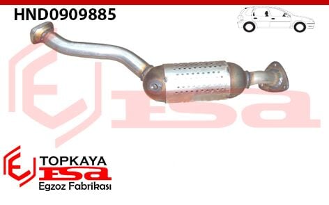 Honda Jazz 1.2 / 1.4İ Katalitik Konverter Euro 4 Borulu 2001 > 2008 İtalyan