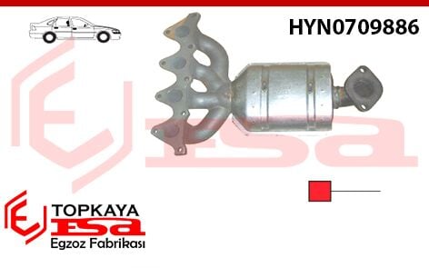 Hyundai Accent 1.6 Katalitik Konverter Euro 4 2003 > 2006 > ...