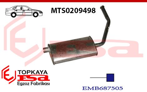 Mitsubishi Lancer 1.5İ Arka Susturucu Borulu 1988 > 1992