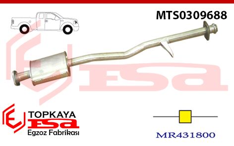 Mitsubishi L200 4X4 Çift Kabin 2.5 Td Orta Susturucu Borulu 1997 > ...