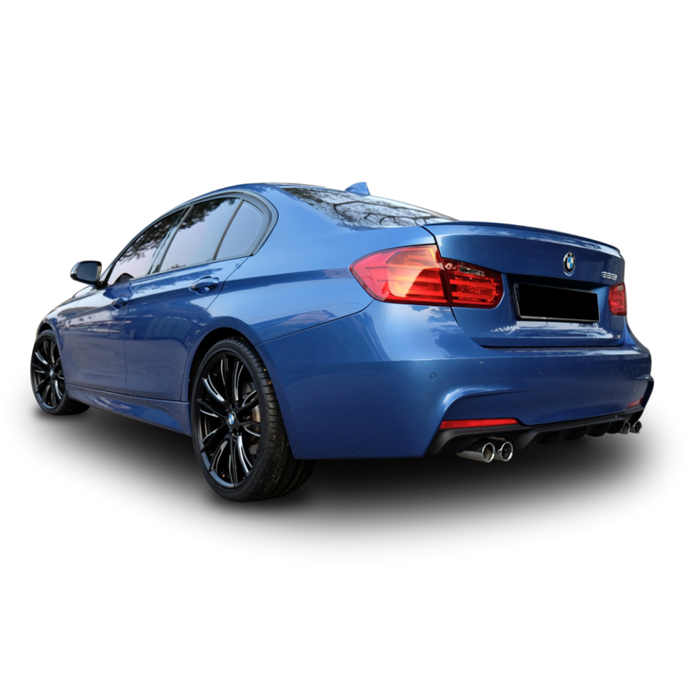 Bmw F30 M Performance Çift Çıkış Arka Tampon Difüzörü Yerli Üretim