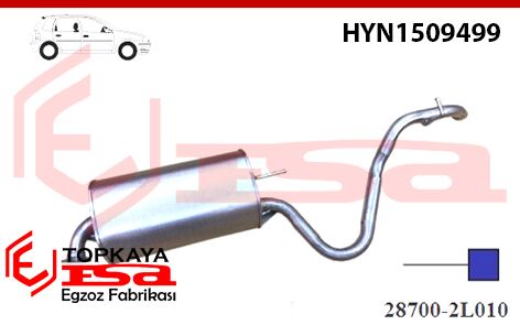 Hyundai İ30 1.4 / 1.6 Arka Susturucu Borulu 2007 > …