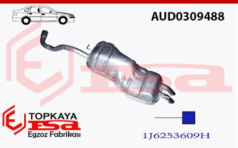 Audi A3 Arka Borulu Baskılı Dizel 1.9 Tdi 1996 > 2003
