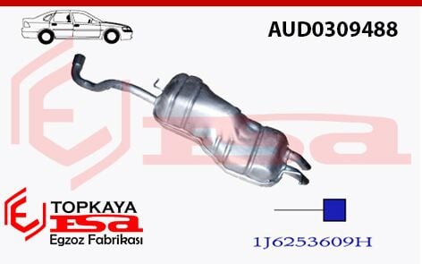 Audi A3 Arka Borulu Baskılı Dizel 1.9 Tdi 1996 > 2003