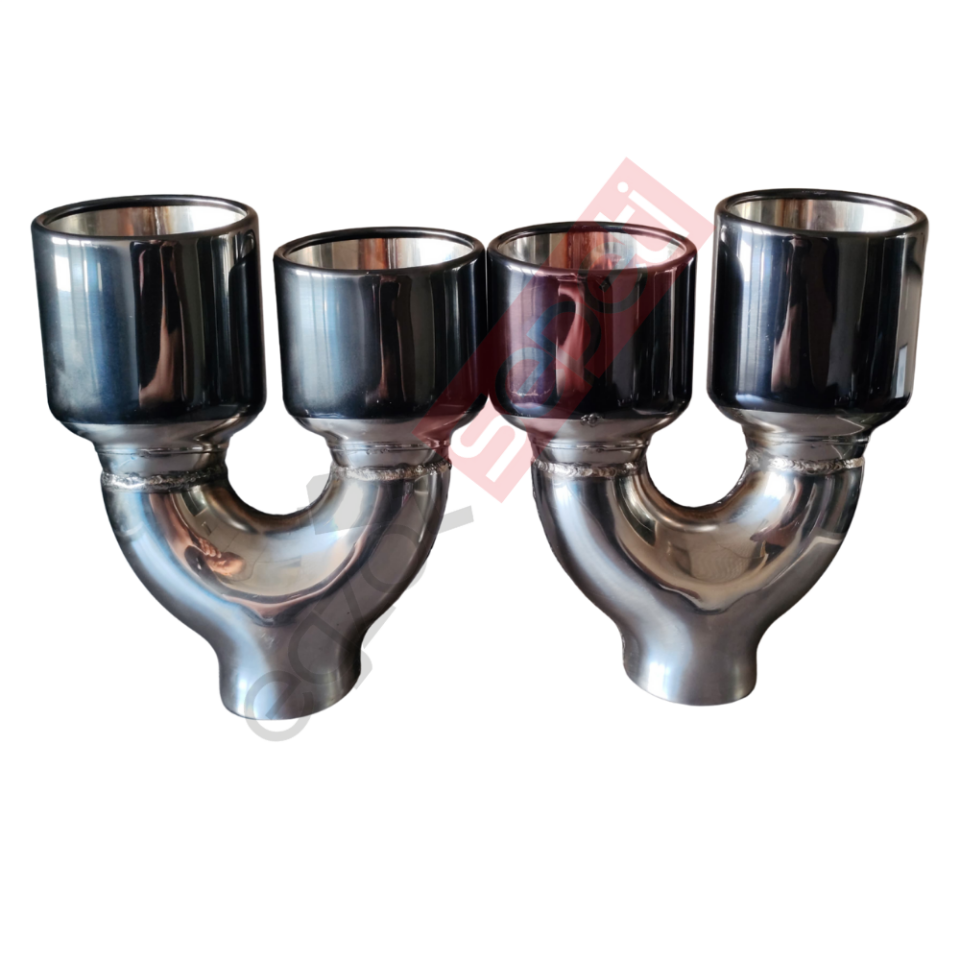 Cupra Leon Vz Modeli Krom Füme Egzoz Ucu Sağ Ve Sol Oval Çap Ölçüsü 90X120 mm