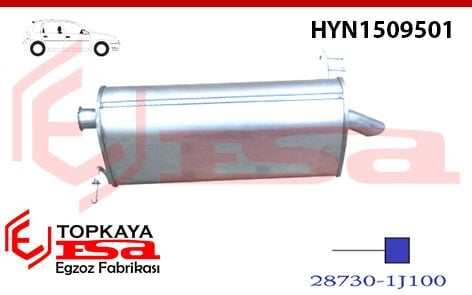 Hyundai İ20 1.2İ Arka Susturucu Borulu 2008 > 2012
