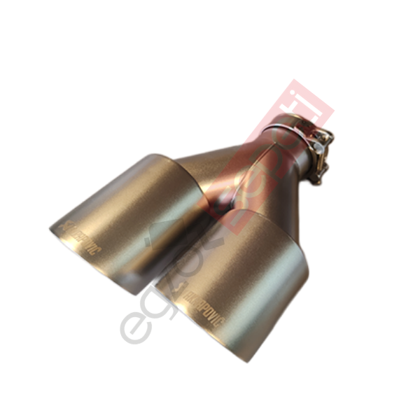 Akrapoviç Krom Egzoz Ucu 90 MM Çiftli Gümüş Sag Taraf Malzeme İthal Ürün