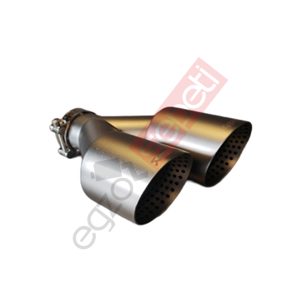 Akrapoviç Krom Egzoz Ucu 90 MM Çiftli Gümüş Sol Taraf Malzeme İthal Ürün