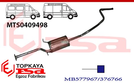 Mitsubishi L300 Minibüs 2.5D Arka Susturucu Borulu 1986 > ...