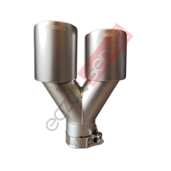 Akrapoviç Krom Egzoz Ucu 90 MM Çiftli Gümüş Sol Taraf Malzeme İthal Ürün