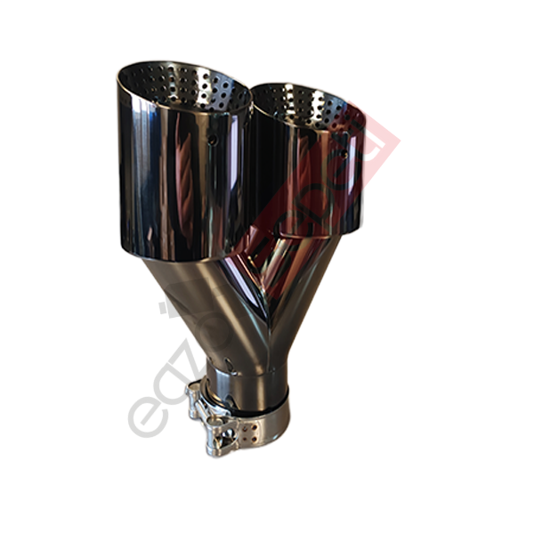 Akrapoviç Krom Egzoz Ucu 90 MM Çiftli Siyah Sag Taraf Malzeme İthal Ürün