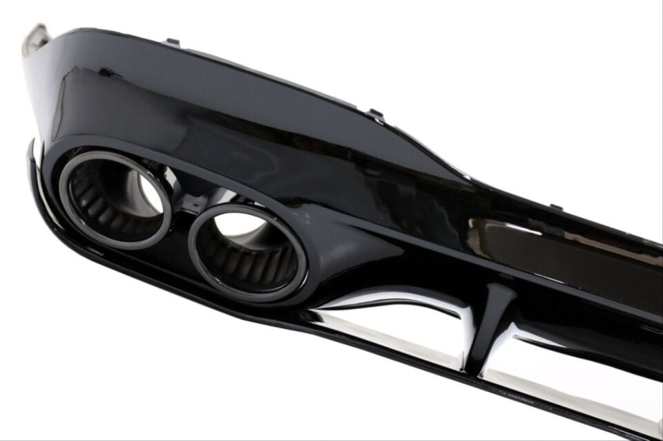 MERCEDES W118 CLA 2019-2022 IÇIN UYUMLU CLA45 DIFUZOR & EGZOZ SETI (SIYAH EGZOZ ILE)