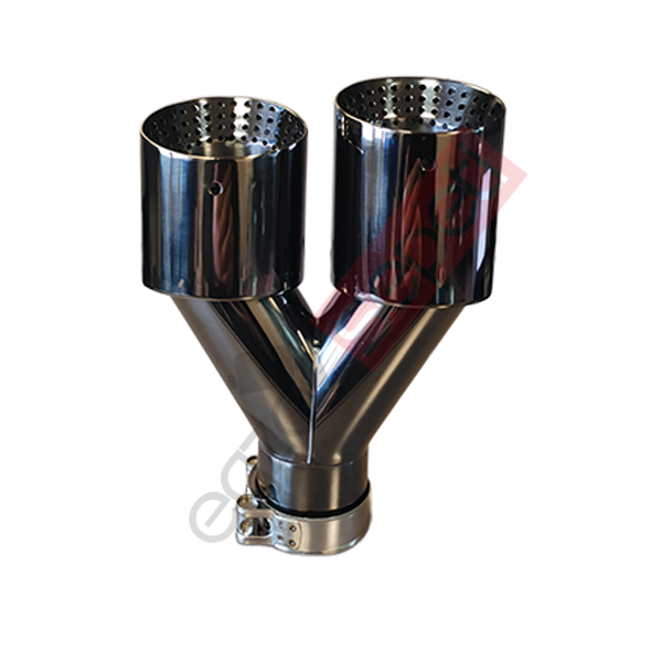 Akrapoviç Krom Egzoz Ucu 90 MM Çiftli Siyah Sol Taraf Malzeme İthal Ürün