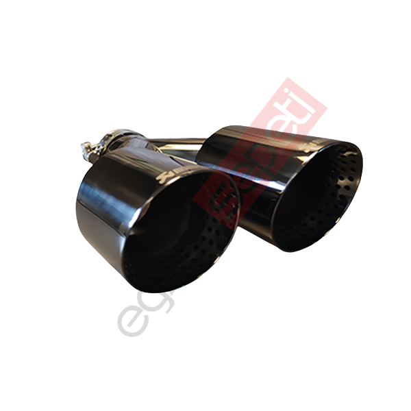 Akrapoviç Krom Egzoz Ucu 90 MM Çiftli Siyah Sol Taraf Malzeme İthal Ürün