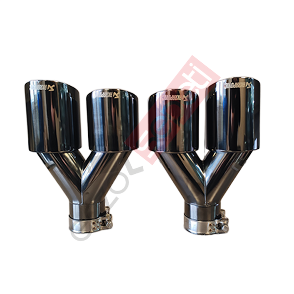 Akrapoviç Krom Egzoz Ucu 90 MM Çiftli Gümüş Sağ ve Sol Takım Malzeme İthal Ürün