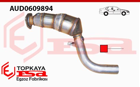 Audi A8 Triptonik Euro 4 Seramik Katalitik Konvertör Sağ Taraf 2005 > …