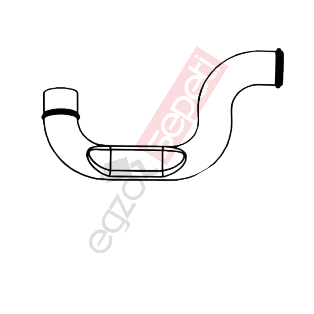 Volvo FH Boru, Egzoz Çıkış, E3, 1629055 Volvo FH Ø127 Alusi