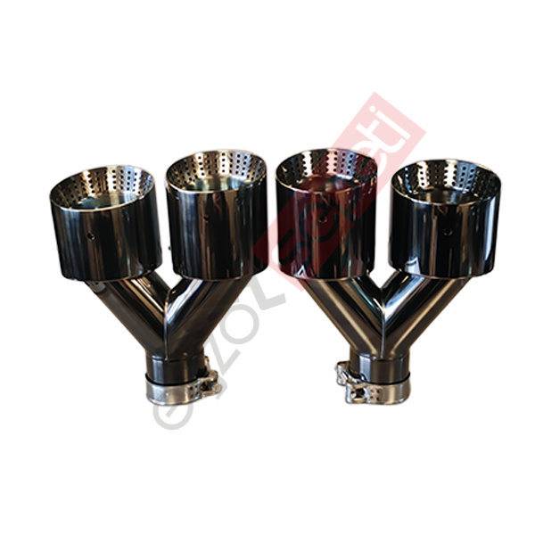 Akrapoviç Karbon Parlak Siyah Egzoz Ucu 100 MM Takım Sag Ve Sol Gerçek Karbon Malzeme İthal Ürün