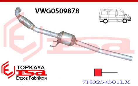 Volkswagen Transporter T5 1.9 / 2.5 Tdi Ön Borulu Susturucu Spiralli 2003 >..